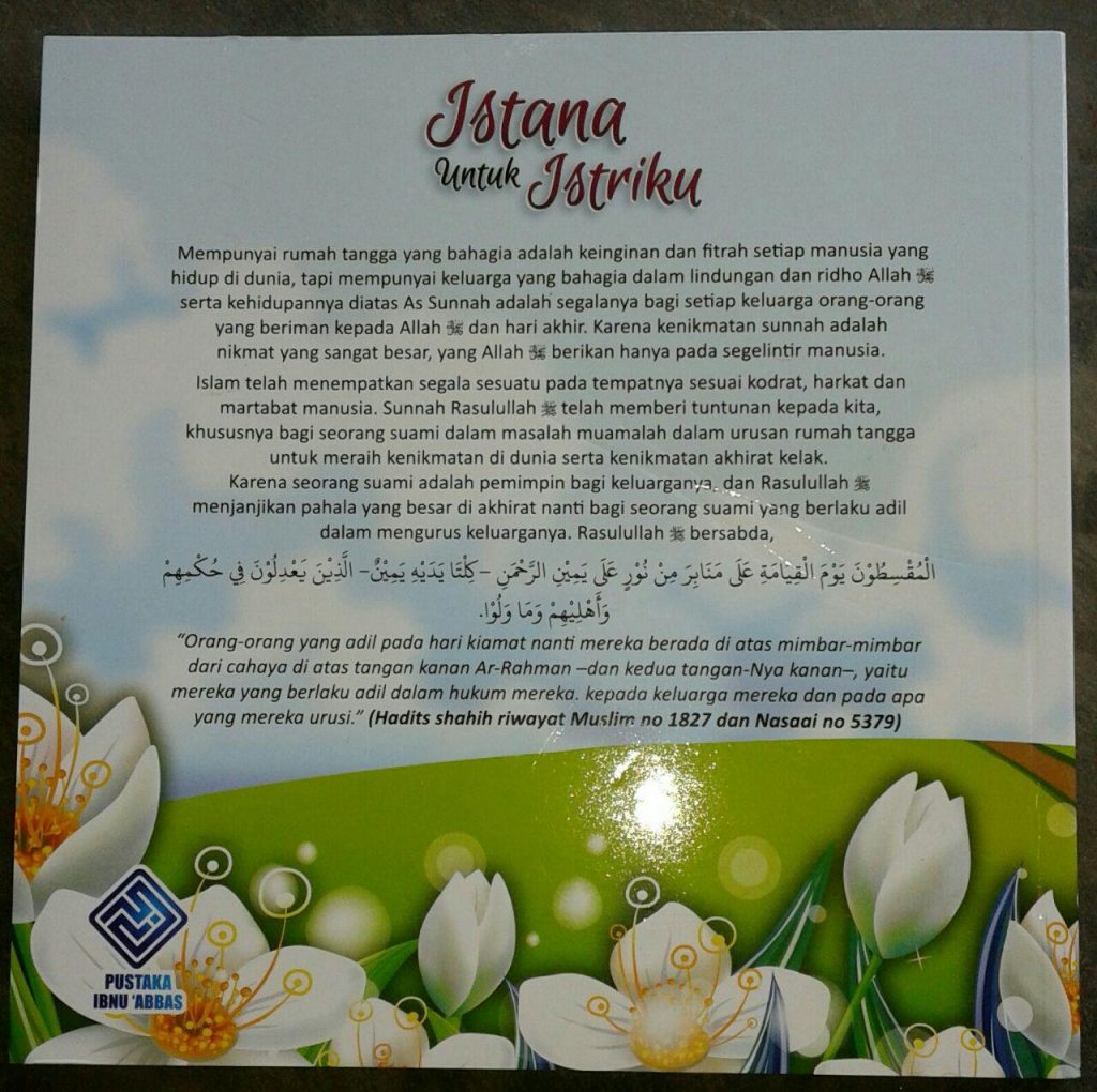 Buku Istana Untuk Istriku & 47 Nasihat Menjadi Suami Idaman cover 2