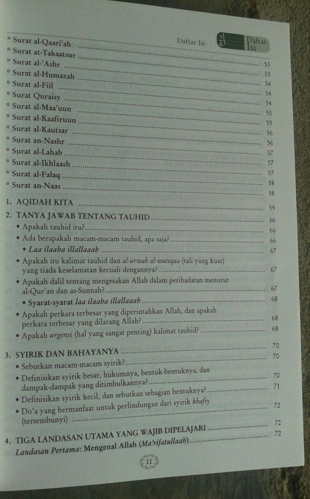 Buku Juz Amma Tafsir Singkat & Terjemah Serta 31 Bab Penting isi 6