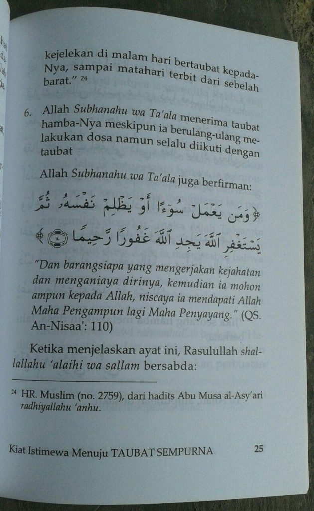 Buku Kiat Istimewa Menuju Taubat Sempurna isi 2