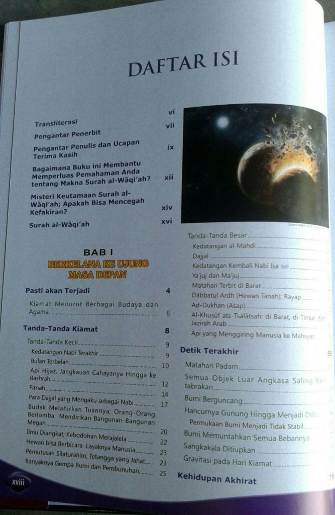 Buku Mesin Waktu Al-Quran Menelusuri Masa:Lalu, Kini,& Depan isi 2