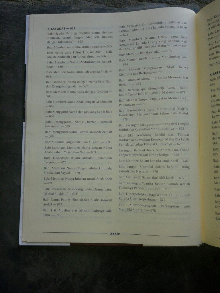 Buku Mukhtashar Shahih Muslim isi 2