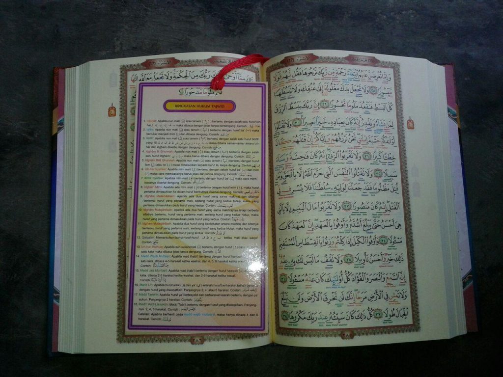 Al-Quran Mushaf Tajwid Disertai Kode Garis Dan Blok Warna isi 2