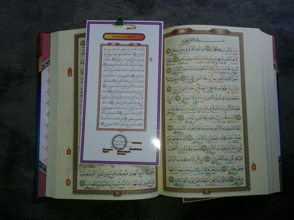 Al-Quran Mushaf Tajwid Disertai Kode Garis Dan Blok Warna isi 3
