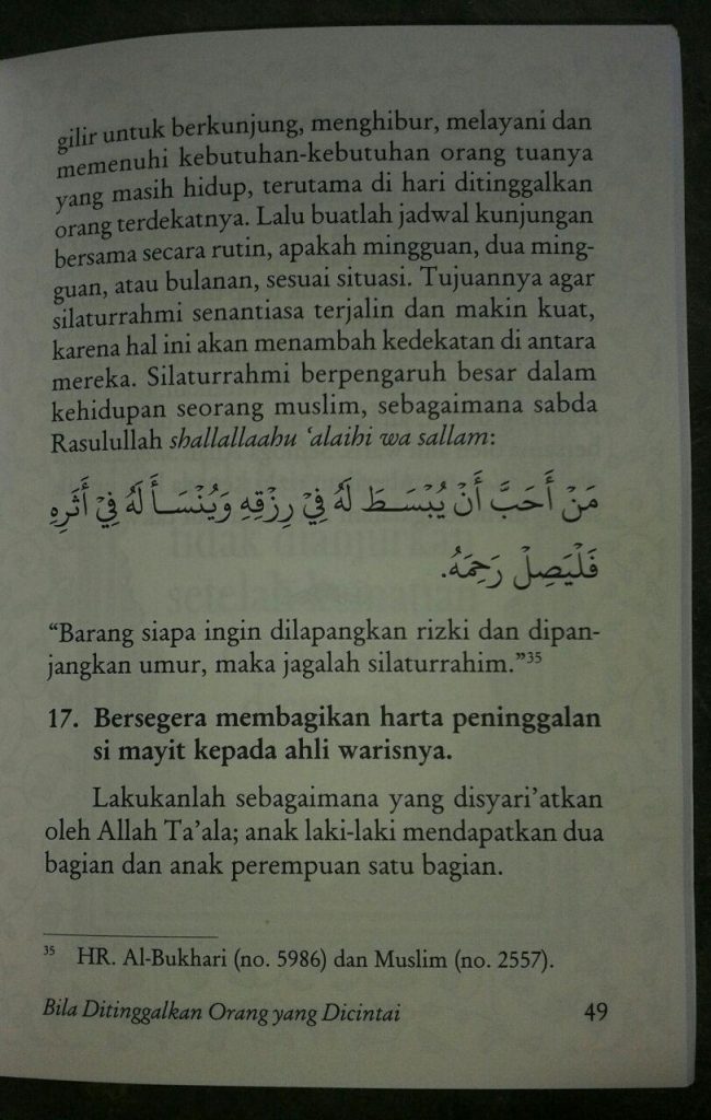 Buku Nasihat Bila Ditinggalkan Orang Yang Dicintai isi 2