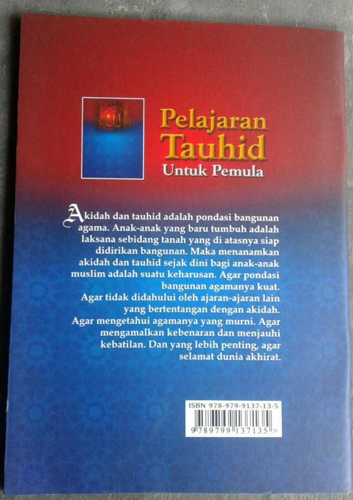 Buku Pelajaran Tauhid Untuk Pemula cover 2