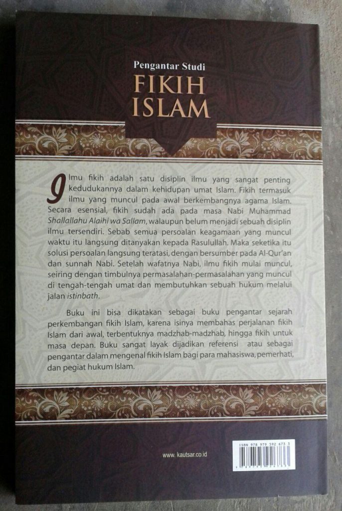 Buku Pengantar Studi Fikih Islam cover