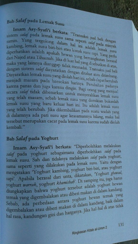 Ringkasan Al-Umm 1 Set 2 Jilid isi 5