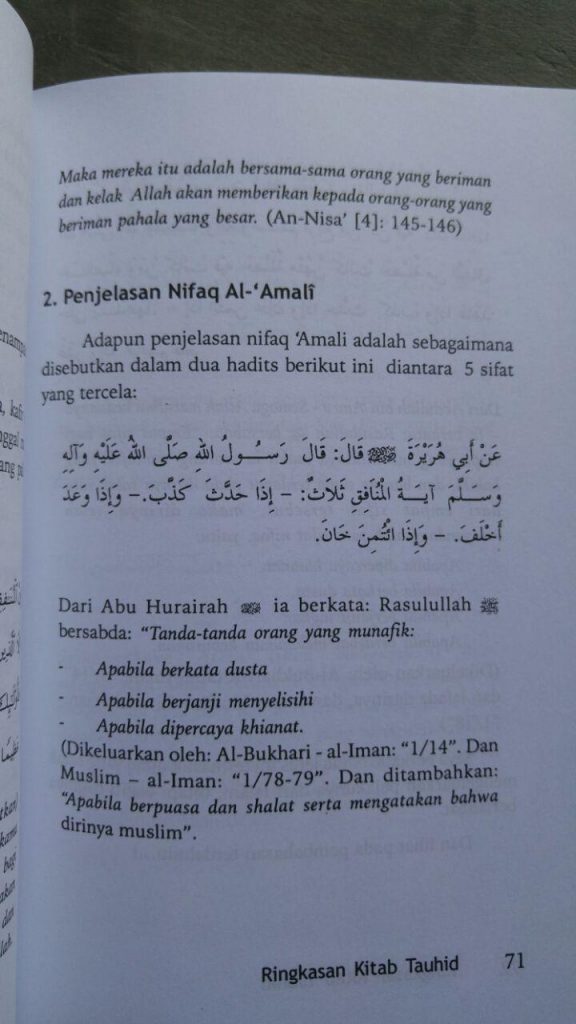 Buku Ringkasan Kitab Tauhid Rekomendasi 7 Ulama Salaf isi 2