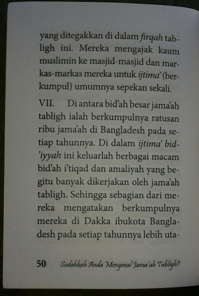 Buku Saku Sudahkah Anda Mengenal Jamaah Tabligh isi 2