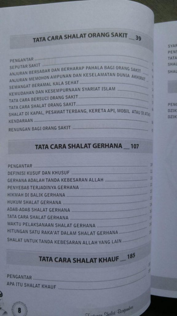 Buku Tuntunan Shalat Bergambar Tata Cara Shalat Gerhana isi 3