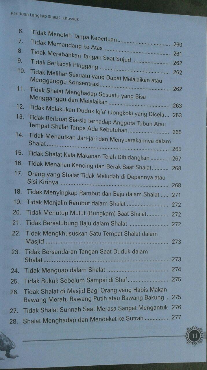 Buku Panduan Lengkap Shalat Khusyuk Menurut Qur'an & Sunnah isi 2