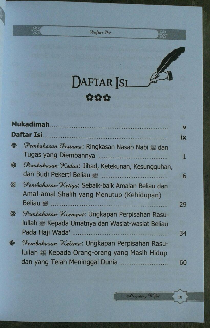 Buku Pesan Pesan Rasulullah Menjelang Wafat isi