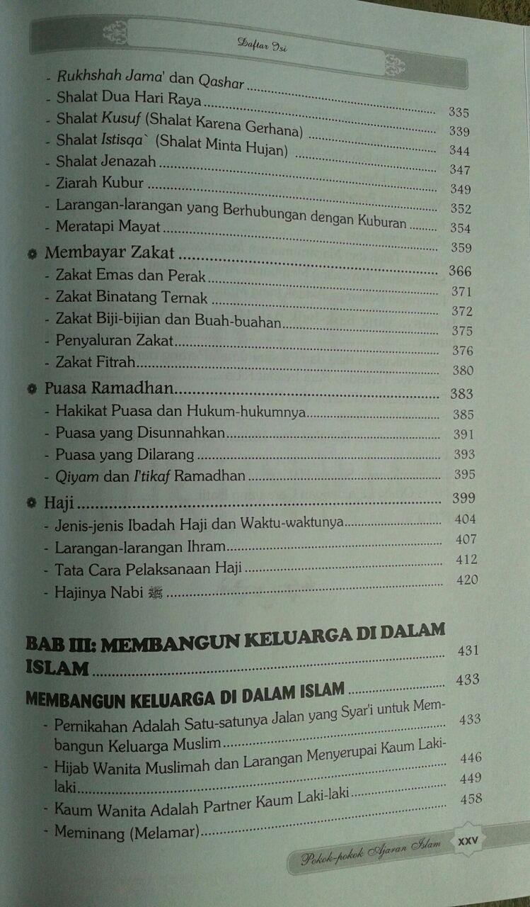 Buku Pokok Pokok Ajaran Islam Yang Wajib Diketahui Muslim isi 2