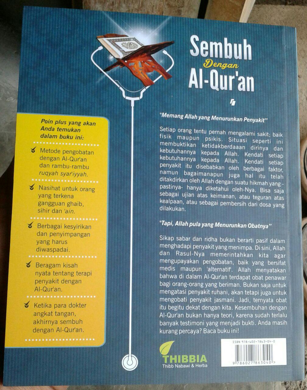 Buku Sembuh Dengan Al-Quran cover