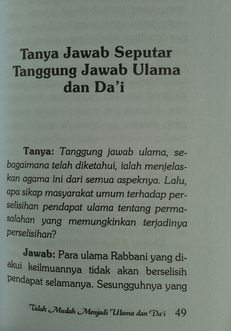 Buku Saku Tidak Mudah Menjadi Ulama & Da'i isi 3