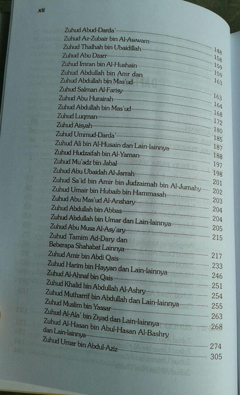 Buku Zuhud Cahaya Qalbu isi