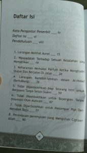 Buku Sepuluh Larangan Bagi Wanita Beriman isi