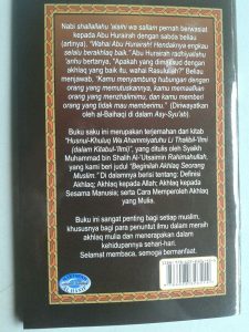 Buku Saku Beginilah Akhlak Seorang Muslim cover