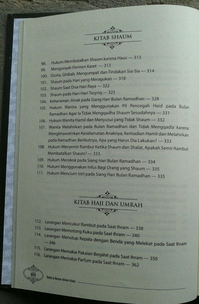 Buku Halal & Haram Dalam Islam isi 3