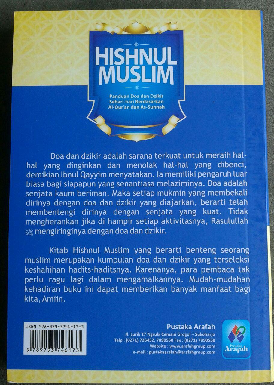 Buku Saku Hisnul Muslim Panduan Doa & Dzikir Sehari Hari cover