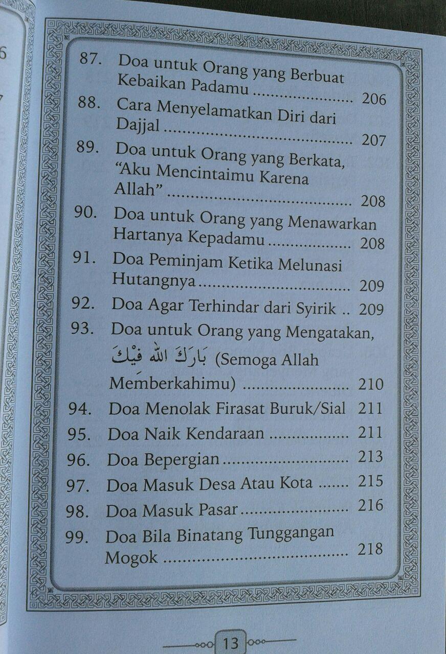 Buku Saku Hisnul Muslim Panduan Doa & Dzikir Sehari Hari isi 2