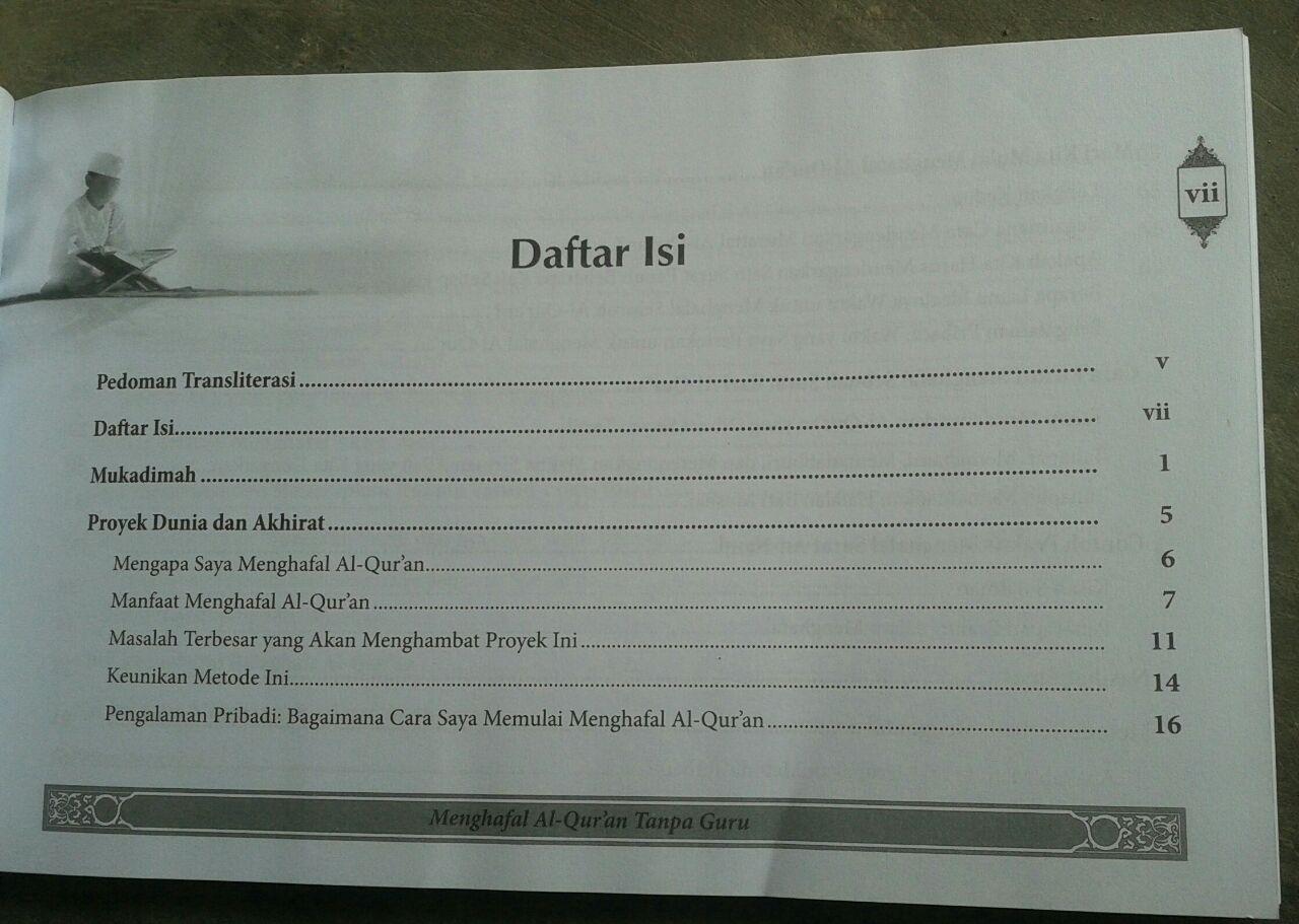 Buku Mengahfal Al-Qur'an Tanpa Guru isi