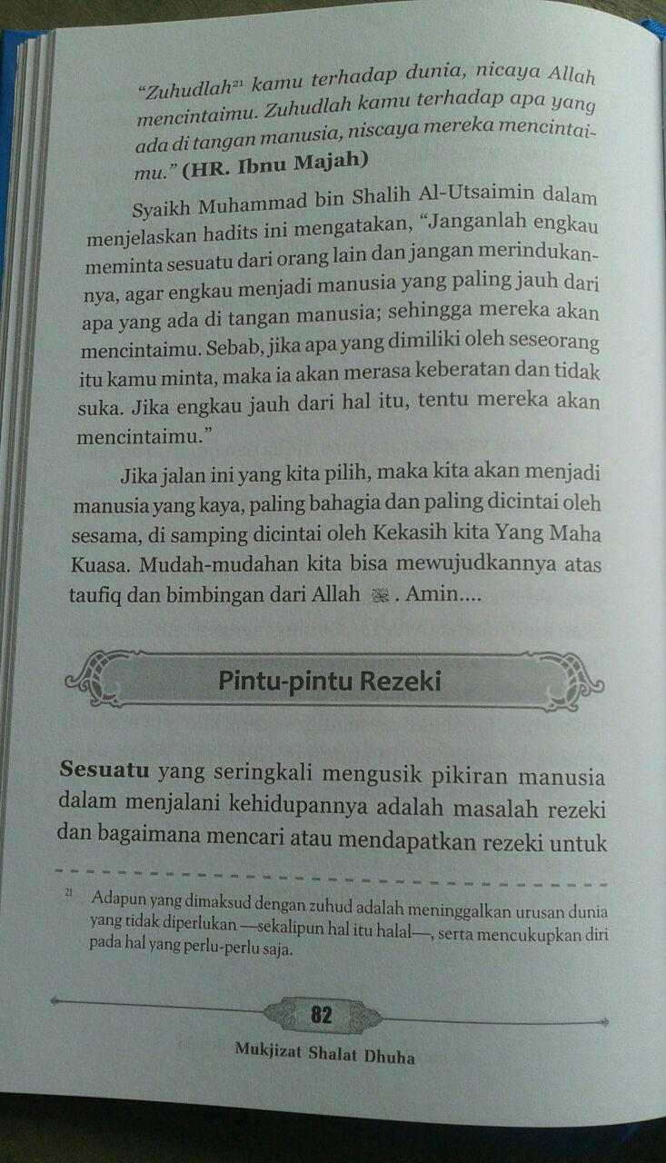 Buku Mukjizat Shalat Dhuha Makna Hikmah Pengaruh Dan Manfaat isi 3