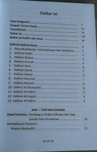 Buku Pokok-Pokok Ilmu Musthalah Hadits isi