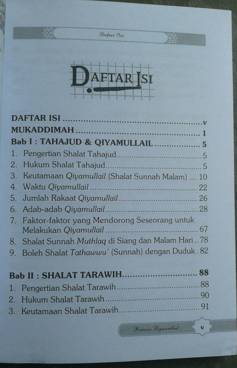Buku Qiyamul Lail Hukum Tata Cara Dan Keutamaannya isi 4