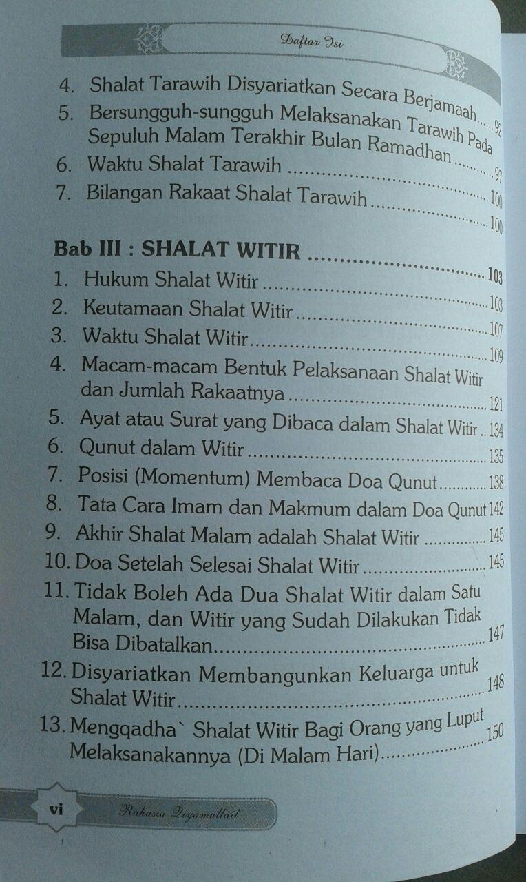 Buku Qiyamul Lail Hukum Tata Cara Dan Keutamaannya isi 5