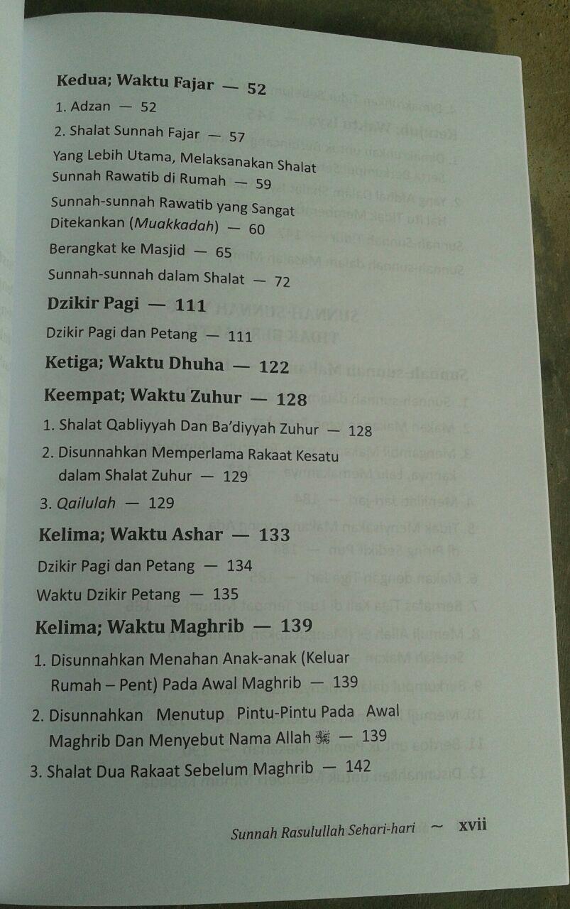 Buku Sunnah Rasulullah Sehari Hari isi 2