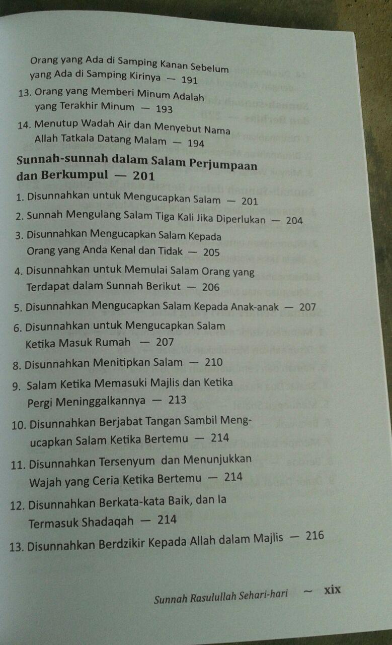 Buku Sunnah Rasulullah Sehari Hari isi 3