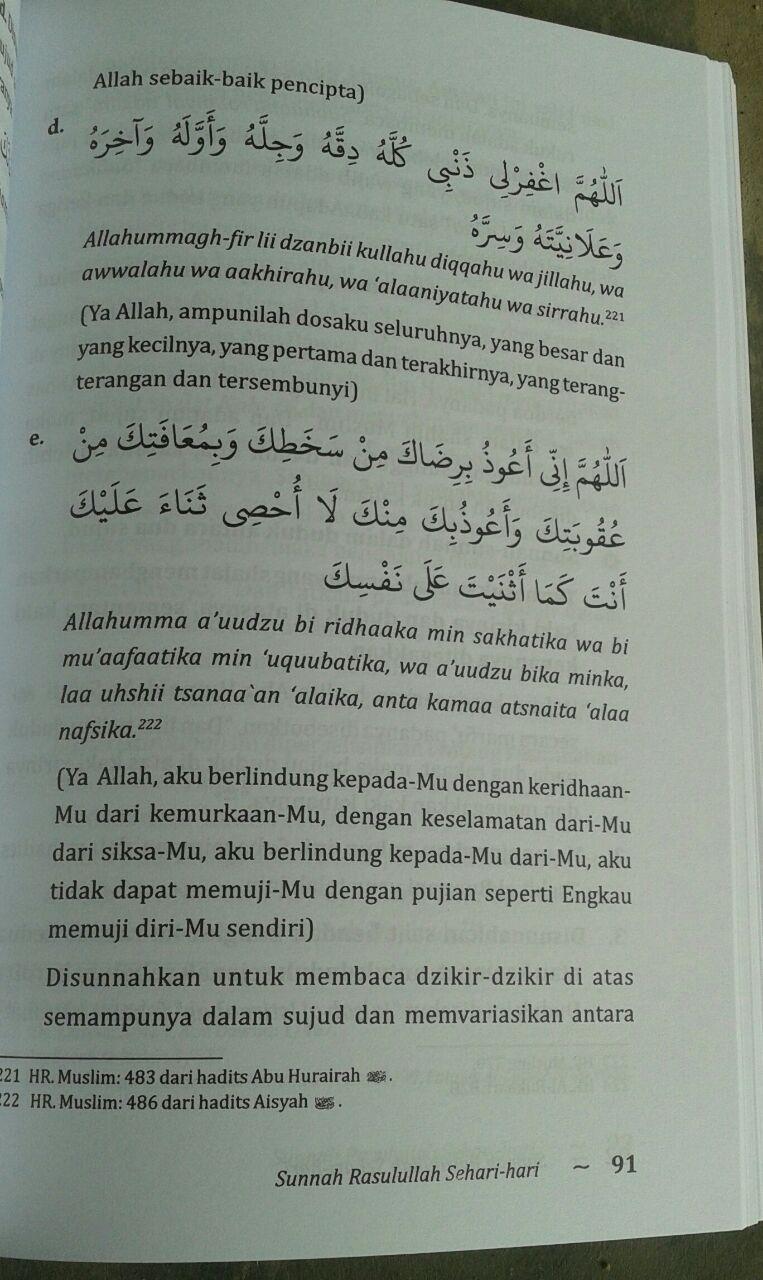 Buku Sunnah Rasulullah Sehari Hari isi 4