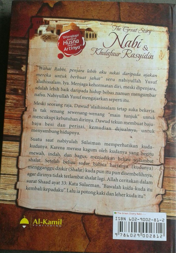 Buku The Great Story Nabi & Khulafaur Rasyidin cover