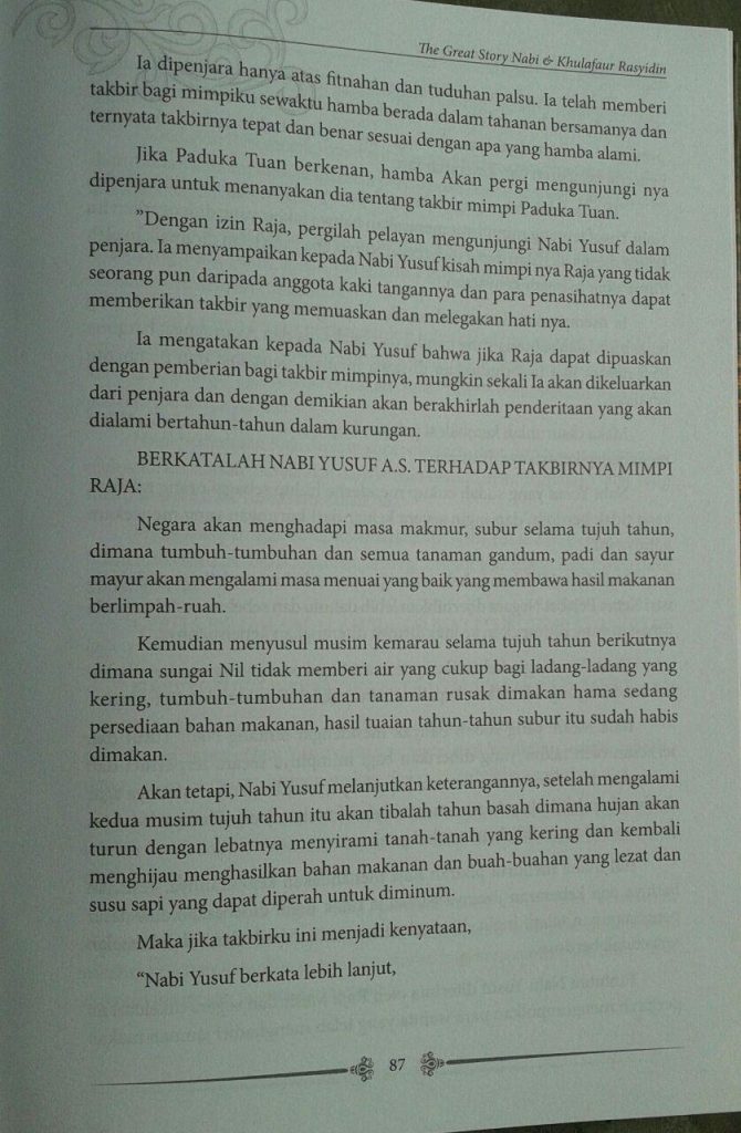 Buku The Great Story Nabi & Khulafaur Rasyidin isi 2