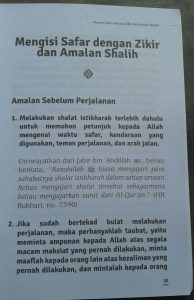 Buku Saku Traveling Bernilai Ibadah isi