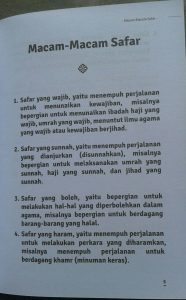 Buku Saku Traveling Bernilai Ibadah isi 3