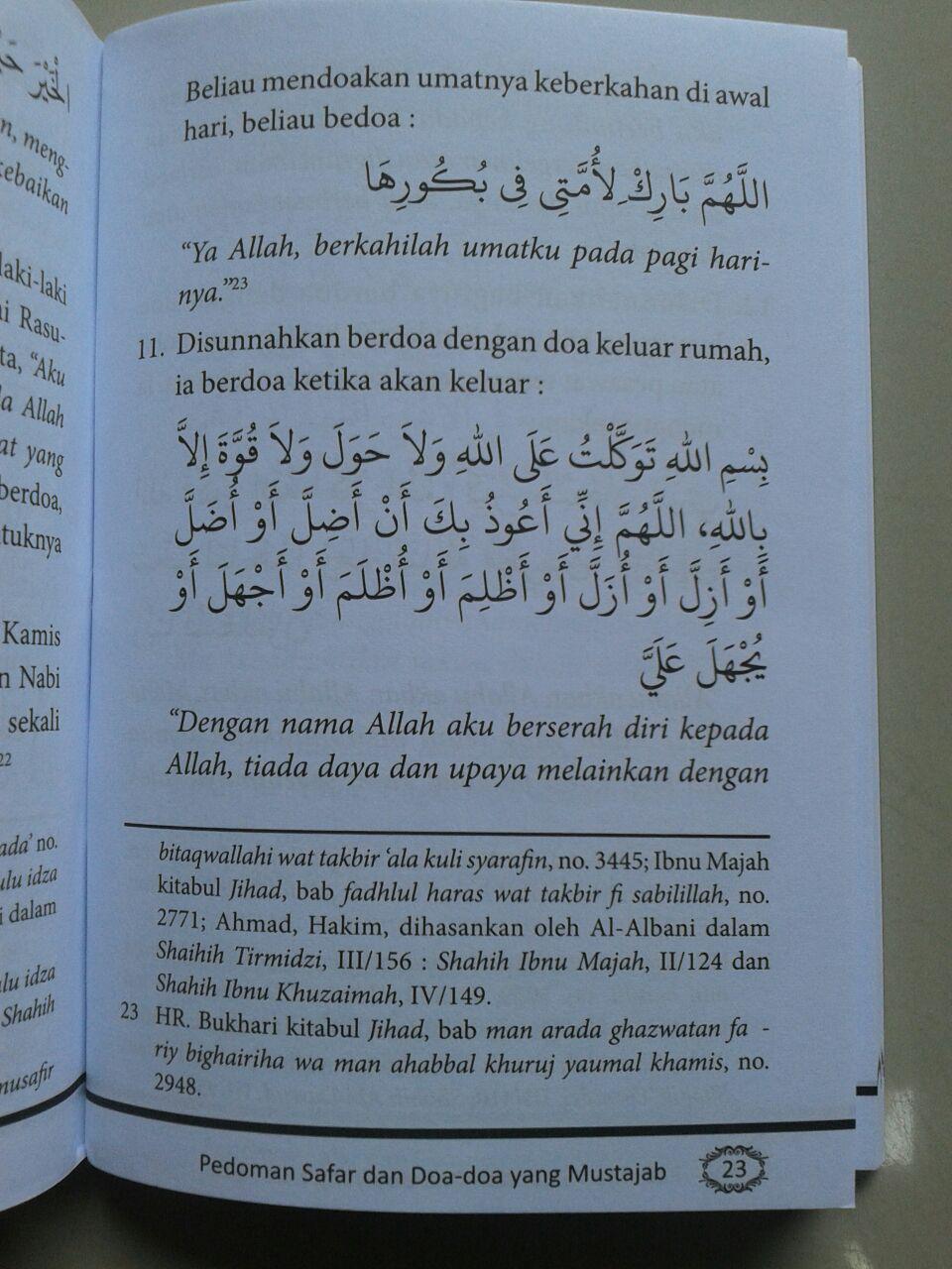 Buku Saku Pedoman Safar Doa Doa Yang Mustajab & Adab Adab Musafir isi
