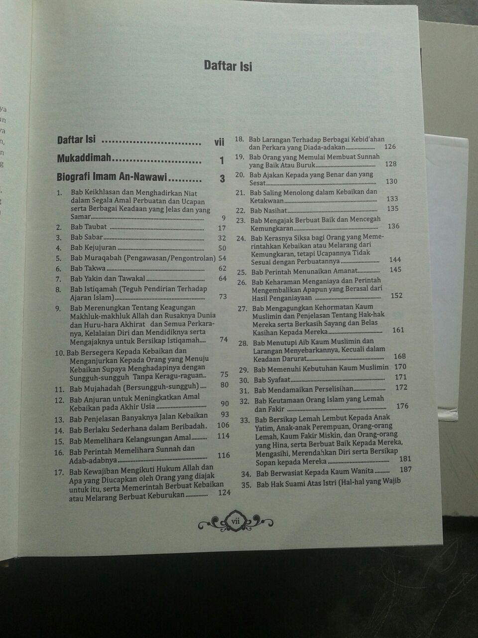Buku Terjemah Riyadhus Shalihin isi 2
