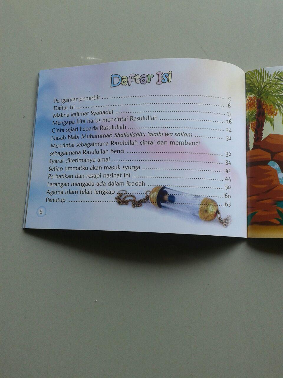 Buku Saku Anak Wahai Adik Adik Cintailah Rasulullah isi