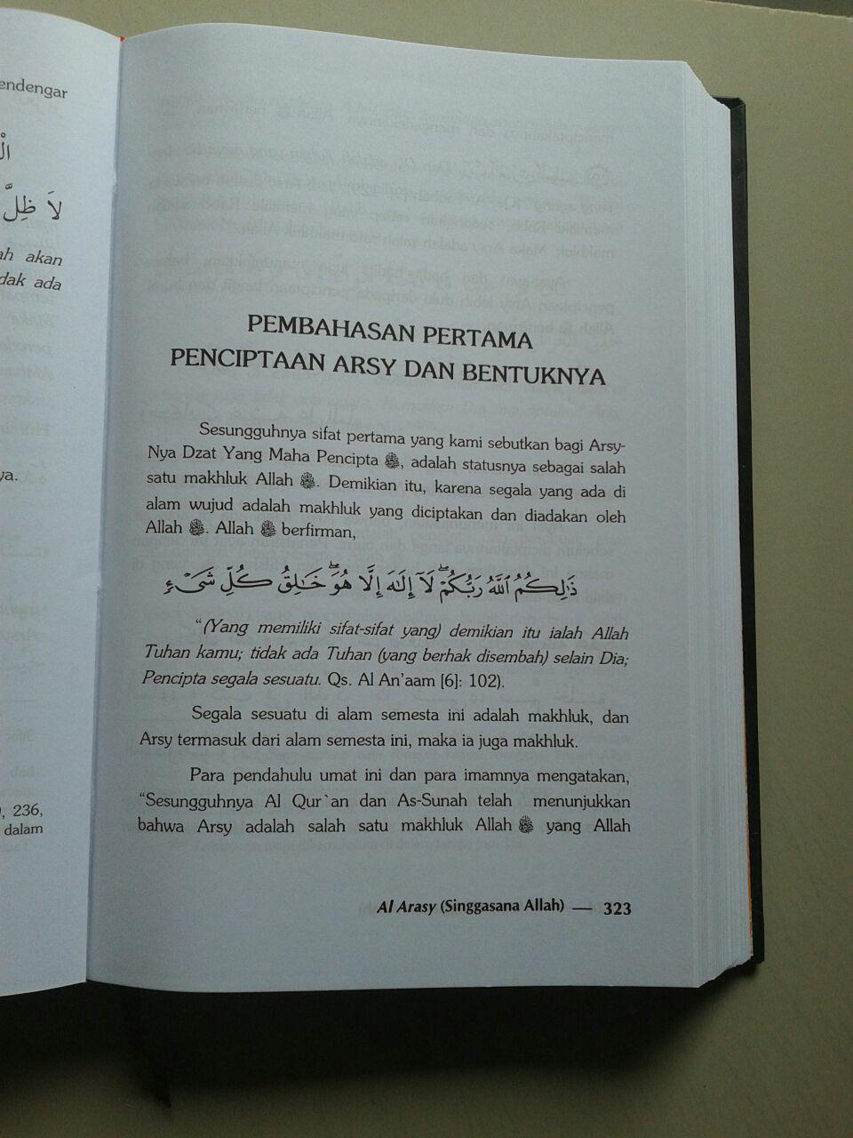 Buku Al Arasy Singgasana Allah Ta'ala isi 2