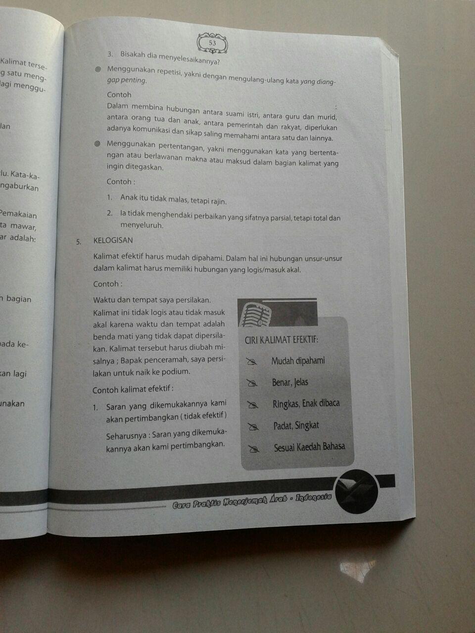 Buku Al-Azhar Pedoman Praktis Menerjemah Arab-Indonesia isi 2