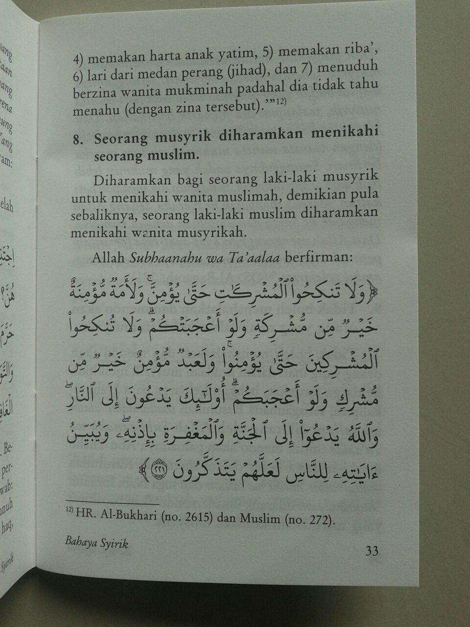 Buku Saku Bahaya Syirik Kezhaliman Terbesar isi 2