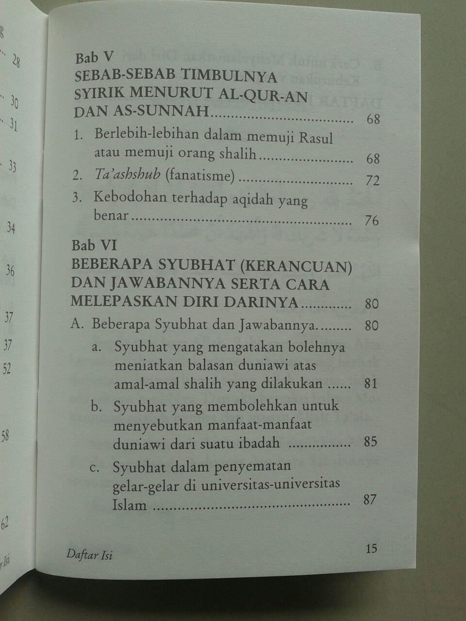 Buku Saku Bahaya Syirik Kezhaliman Terbesar isi