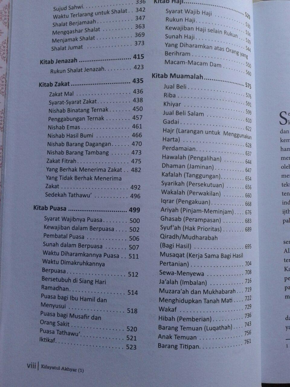 Buku Kifayatul Akhyar Mengurai Fikih Madzhab Syafi'i Set 2 Jilid isi