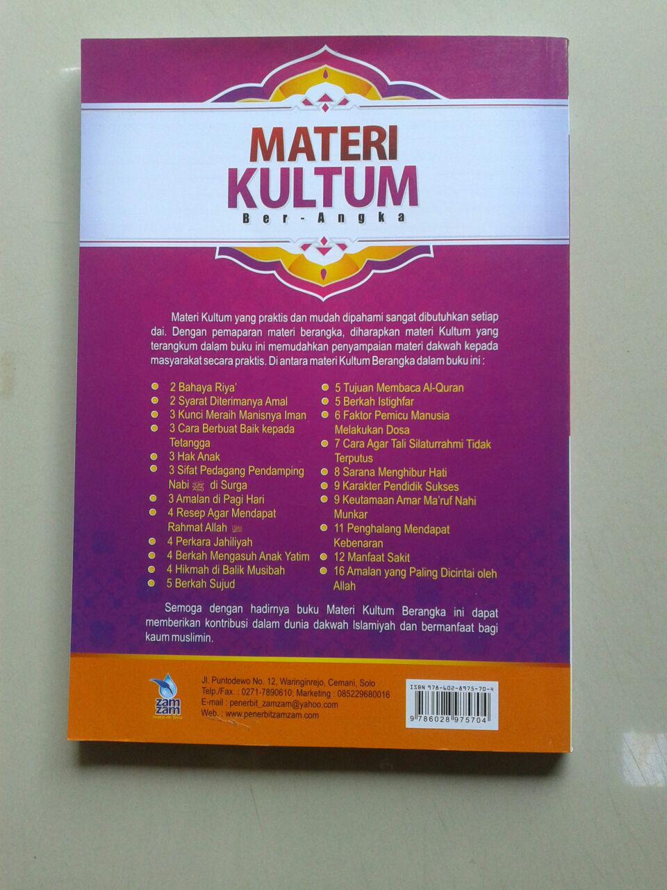 Buku Materi Kultum Ber Angka Praktis Disampaikan & Mudah Dipahami cover