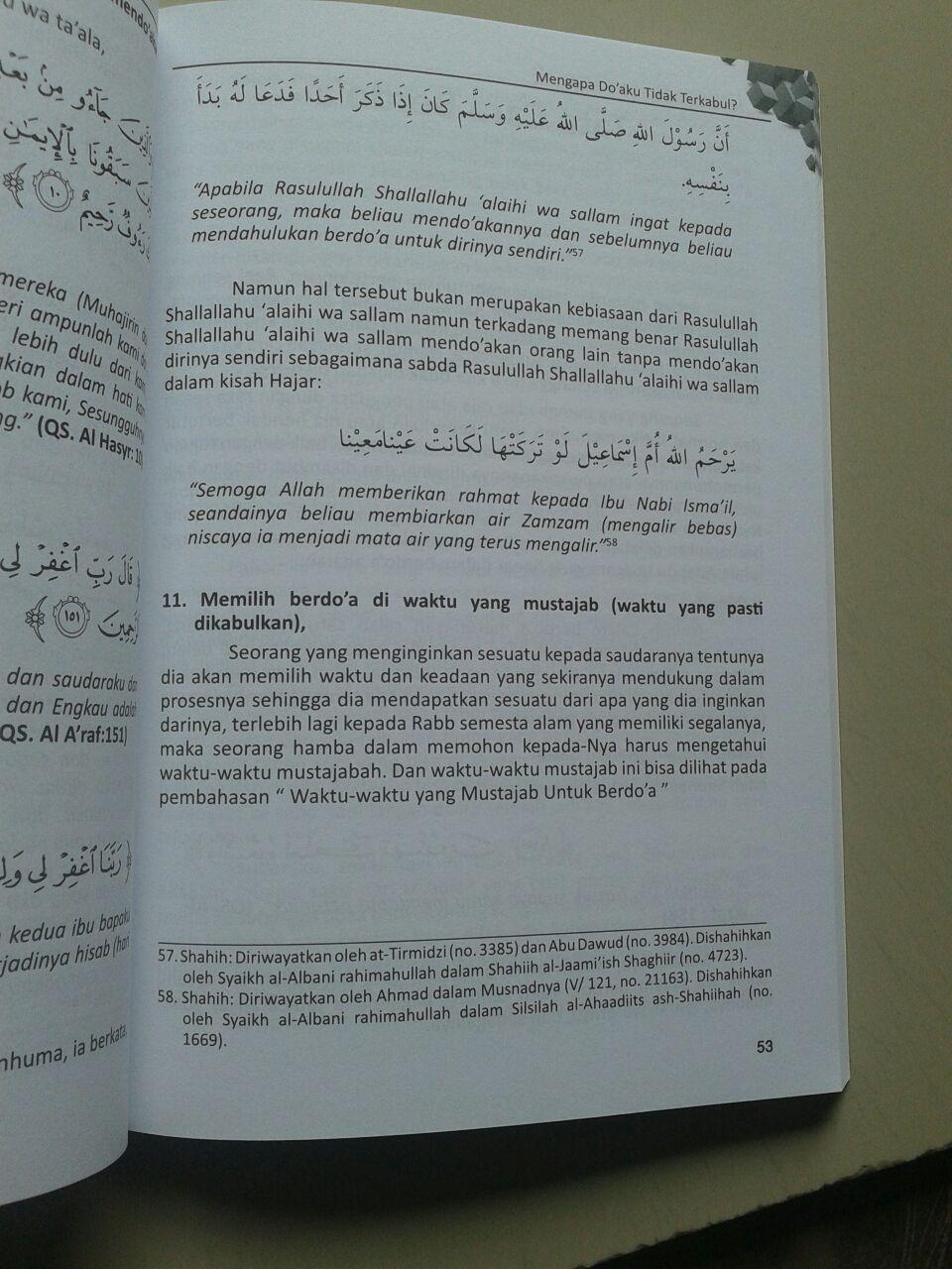 Buku Mengapa Do'aku Tidak Terkabul? isi 2