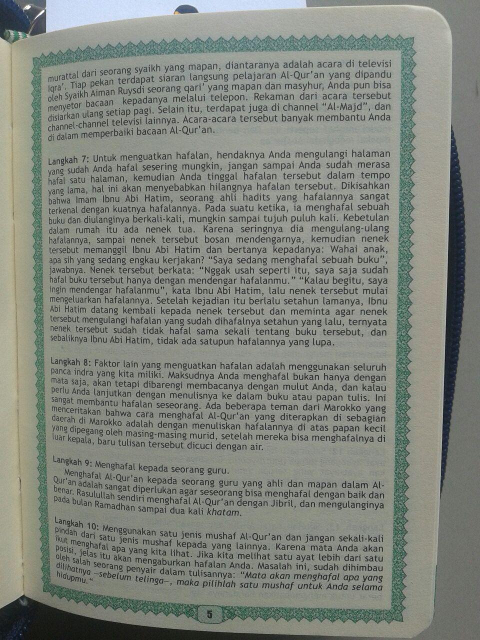Al-Qur'an Hafalan Mushaf Saku Sampul Ritsliting isi