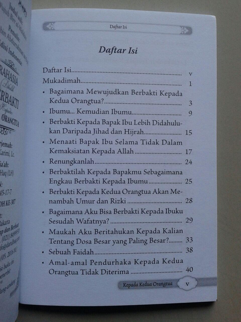 Buku Saku Rahasia Dibalik Berbakti Kepada Kedua Orangtua isi 2