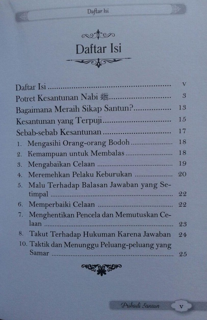 Buku Saku Sentuhan Sentuhan Kalbu Untuk Menjadi Pribadi Santun isi